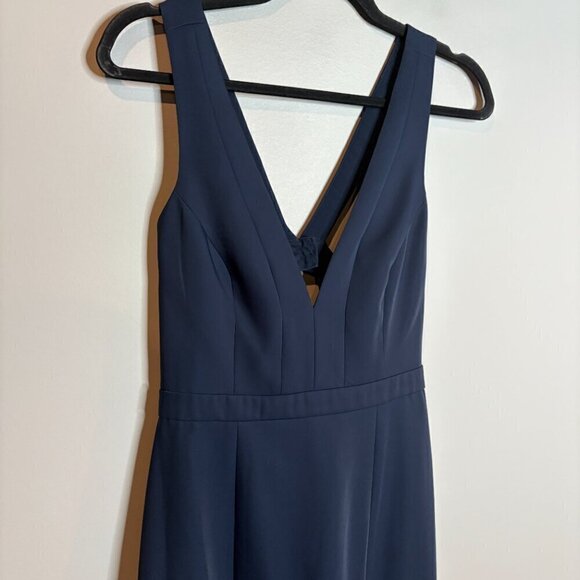 NWT BCBG MaxAzria Riva gown in Deep Navy - Picture 3 of 6